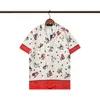 Mode Hawaii Floral Brief Drucken Strand Hemden männer Designer Seide Bowling Hemd Casual T-shirts Männer Sommer Kurzarm Kleid hemden M-3XL