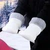 Piezas de cochecito a prueba de viento, guantes de mano, manguito térmico de invierno para cochecitos de bebé Gft