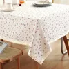 Table Cloth Rectangular Lace Decorative Floral Tablecloth Linen and Cotton Dining Cover Picnic Mantel De Mesa Ins Modern 231020