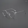 Solglasögon ramar in stora ram myopia glasögon ren titanium ultra-ljus recept ram för män och kvinnor avancerade anpassade grader.