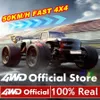 Electric/RC Car ElectricRC Car 4WD Remote Control 50KMH or 80KMH Super Brushless High Speed Radio 4x4 Off Road Fast Drift Racing RC Truck Vehicle 240314