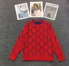 Women's Sweaters Designer Clothing Long Sleeve Top Red Print Causal Couple Coat Fashion Chic Warm Comfort Home Winter Clothes Pullov