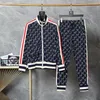 24SS Herrspårsduits Designer Mens Tracksuit Luxury Men Sweatsuits Långärmad klassisk modeficka som kör casual man kläder outfits byxor jacka två bit #02