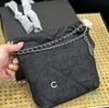 Damen-Schultertasche, große Kapazität, Handtaschen, modische Kette, Geldbörse, Damen-Jeans-Müllbeutel, gute Übereinstimmung, schön