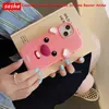 Mobiltelefonfall Zanmang Loopy Anime Case Beaver iPhone 12 13 14 15 Series Cover Silicone Full Wrap Sweet Fashion Cellphone Gifts 231021