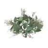 Couronne d'eucalyptus de Simulation de fleurs décoratives, pour chandelier, bricolage, Festival de noël, mariage, fête d'halloween, porte, décoration de maison, table