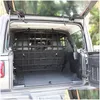 Andra interiörstillbehör Black Pet Separation Net Staket Bilstamsframsäkerhet för Jeep Wrangler JK JL 2007- Factory Outlet Drop D DHZSH