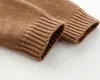 Rompers Baby Autumn Brown Long Rleeve Born Boys Dziewczęta Knitte swetry Jumpsuits Winter Toddler Infant Stroje zużyte 231021