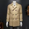 Herenvesten Winter Lange Trench Coat Men Jacket Heren Hoge kwaliteit Vacht 90% Witte Duck Down Jackets Men Warm Dikke Parka's Maat M-4XL 231020