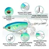 Baits Lures Topwater Fishing Lure Floating Rotating Tail Plopping Minnow Surface Crankbait for Bass Trout Pike Double Propeller Whopper 231020