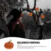 Dekorativa blommor 6st Sequined Artificial Halloween Pumpkins Foam