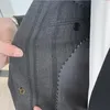 Abiti da uomo (giacca pantaloni) Giacca da lavoro di alta qualità per uomo/abito casual slim in due pezzi/uomo Borgogna