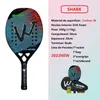 Raquetas de squash Shark Camewin Tenis de playa 3K Fibra de carbono completa Cara grosera Feminino Raquete Marco Profesional Masculina 231020