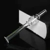 6 Inches Mini Glass Smoking Pipe Pen Style Straight Tube Pyrex Glass Oil Burner Pipes Smoking Accessories Dab Straw Oil Rig with Honeycomb Filter Tip