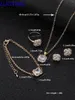 Ketting Oorbellen Set Europese Amerikaanse Vrouw 4 stuks Zirkoon Ring Armband Bruids Bruiloft Afrikaanse Sieraden Dubai