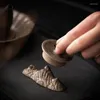 Tea husdjur retro keramisk bergspenna hållare kreativ mini studie skrivbord dekorativa ornament husdjur ceremoni tillbehör