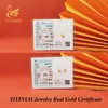 Collares colgantes TIYINUO Real 18K oro AU750 un diamante colgante collar de clavícula pendientes de tuerca joyería fina para mujer regalo de compromiso 231020