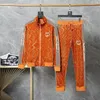 24SS Herrspårsduits Designer Mens Tracksuit Luxury Men Sweatsuits Långärmad klassisk modeficka som kör casual man kläder outfits byxor jacka två bit #02