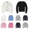 Femme Ralphs Polos Col rond et col en V Pull Designer Luxe Manteau classique Mode RL Petit cheval Broderie Tricots Laurens Bouton Tricot de haute qualité