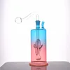Colorful Glass Oil Burner Bong Hookah 10mm Joint Smoking Water Pipes with Thick Pyrex Clear Heady Recycler Dab Rig Hand Bongs with Male Glass Oil Burner Pipe Dhl Free