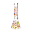 Shisha im Weihnachtsdesign, transparente Glaspfeife, 25 cm hoch