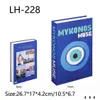Dekoratif Nesneler Figürinler Modern İngilizce Minimalist Sahte Kitap Katlama Simation Yumuşak Dekorasyon Örnek Oda El Kütüphanesi Drop Deli Dhzyp