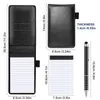 Notepads 10pcs Mini Pocket Notepad Porta set con penna metallica e ricariche di taccuini tascabili neri 231020
