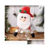 Decorazioni natalizie Barattolo di caramelle di plastica Tema natalizio Sacchetti regalo piccoli Scatole artigianali Decorazioni per feste domestiche Giardino domestico Festa festiva Su Dhgfe
