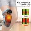 Leg Massagers Electric Knee Massager Leg Joint Heating Vibration Massage Therapy Elbow Support Arthritis Pain Physiotherapy Thermal Knee Pad 231020