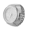 Horloges murales Quartz Bague Montre Lovers Montres minimalistes Femmes 5 dollars Miroir en verre ordinaire