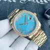 Z Diamonds Watches Fashion Watch Watch Watch Watch Watch Watch zegarki 36 mm 40 mm Auto Ruch Prezydencka Bransoletka Sapphire Glass zegar na rękę Montres de Luxe