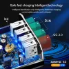 4 Ports Multiport USB 3.0 Wandladegerät Schnellladegerät US EU Stecker Adapter für Huawei iPhone 12 Xiaomi Tablet Tragbares Reisehandy LL