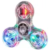 어두운 성인 장난감 장난감 스트레스 LED Tri Spinner Autism Luminous Spinners Kinetic Gyroscope for Children 231021