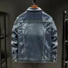 Herrjackor mäns plus size jacka denim modejackor mens jeans bomullsutkläder kappa långärmad manlig kläder toppar storlek s-5xl 231020