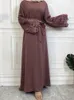 Abbigliamento etnico Abito Abaya musulmano Dubai Lungo donna da sera Caftano marocchino Mamma Cerniera frontale Abiti turchi femminili di design Nida