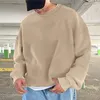 Men's Hoodies Mens Simple Casual Loose Oversize Solid Hoodless Pullover Sweater Jogging European Style Korean