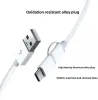 2 in 1 Micro USB Type C Cable Fast Charging Phone Charger USB Data Cord For Xiaomi Samsung Huawei Oneplus Sony Nokia USB C Cable LL LL