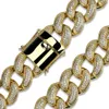 Hiphop Cz Tennis 28mm Width 26inch Cuban Link Chain Custom Letter Stitching Combination Name Pendant Necklace