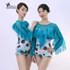 Scene Wear Adult Molden Top Ballroom Dance Clothing Professional One-Piece Swimsuit Style Practice