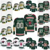 PERSONALIZADO Hot Minnesota Hockey Wild 46 Jared Spurgeon Jersey 17 Marcus Foligno 38 Ryan Hartman 14 Joel Eriksson Ek 36 Mats Zuccarello 24 Matt D