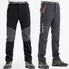 Pantalons de chasse pantalons de Sports de plein air hommes Plus velours épais automne hiver imperméable polaire Ski alpinisme