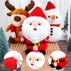 Pluche poppen 23 cm grappige kerst kerstman elanden sneeuwpop speelgoed gevulde festival pop cadeaus voor kinderen kinderen meisjes decor 231020