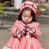 Girl Dresses Kids Dress For Girls Baby Party Pink Lolita Style Kid Long Sleeve Print Wedding Ball Gown Princess Vestidos