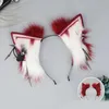 Fontes de festa adultos dos desenhos animados lobo orelhas forma bandana com balançar jóias páscoa cabelo hoop trajes acessórios para meninas