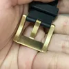Watch Bands Solid Bronze Tongue Buckle For L6002M Parts Fully Brushed 18 20 22 24 26mm With Spring Bars