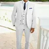 Męskie garnitury Mężczyźni Najnowsze wzory Tuxedos 3 sztuki (spodnie kurtki) PROM Kolacja Kiose włoski garnitur Blazer