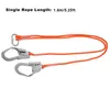 Climbing Harnesses 1.6m Safety Rope Harness Rope Nylon Steel for Working at Height Outdoor Construction Safety Belt Double Rope Double Large Hook 231021