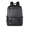Backpack Fashion Genuine Leather Men Backpacks Large Capacity Shoolbag For Boy Girl Real Business Laptop Unisex Big Bags