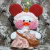 Poupées en peluche en gros 30 cm mignon LaLafanfan café canard jouet en peluche doux Kawaii poupée animal oreiller cadeau d'anniversaire pour enfants enfants 231020