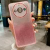 Cep Telefon Kılıfları Glitter Gradient Renk Lüks Elektroplat Kamera Halkası Oppo Realme 11 Pro için Tampon Kılıfı